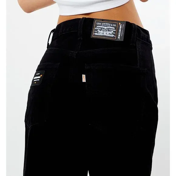 Levi's x McLaren Speed Baggy Jeans Black Formula 1 Racing Womens Sz 31